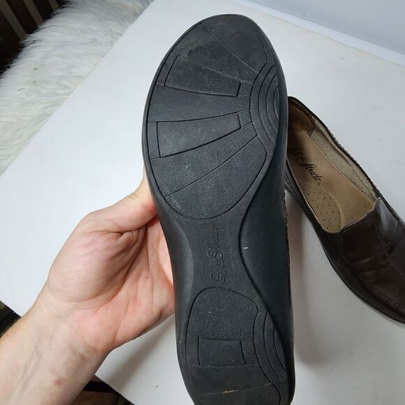 Life Stride Womens Slip On Loafers Size 6M Brown Comfort Shoes - Picture 3 of 5